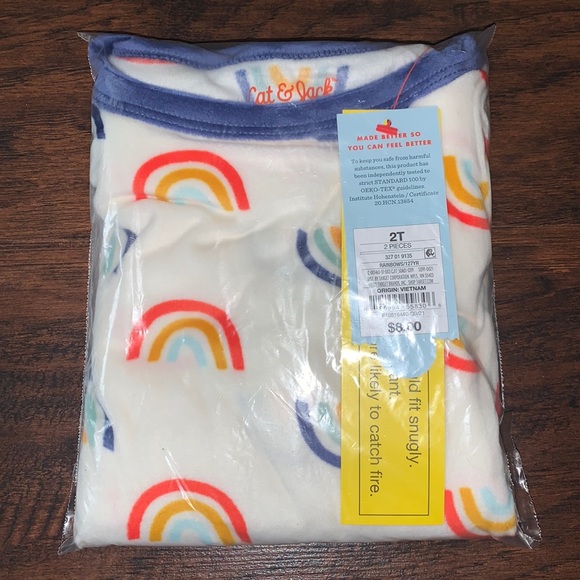 Rainbow Print Pajama Set - Picture 4 of 6